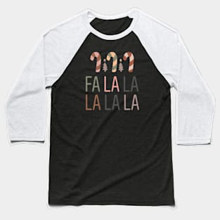 Fa La La La La La - Boho Christmas Baseball T-Shirt